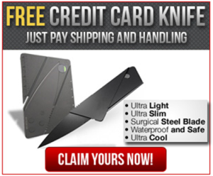 FREE Credit Card Knife