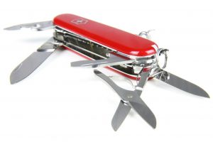 clean swiss army knife vinegar