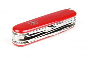 how to loosen a swiss army knife
