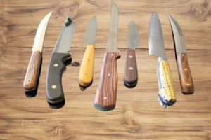 knife handle from wood