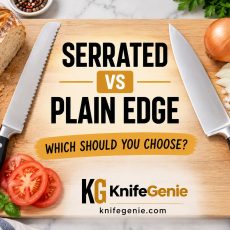 Serrated vs plain edge kitchen knives comparison