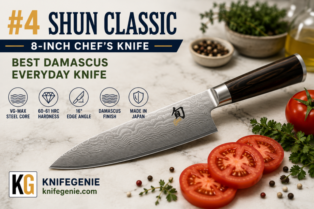 Shun Classic 8 inch Japanese Damascus chef knife