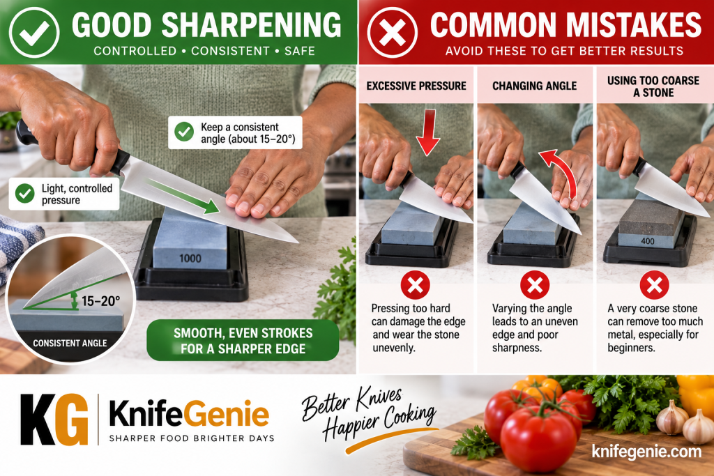 Beginner Knife Sharpening Mistakes Common knife sharpening mistakes beginners should avoid