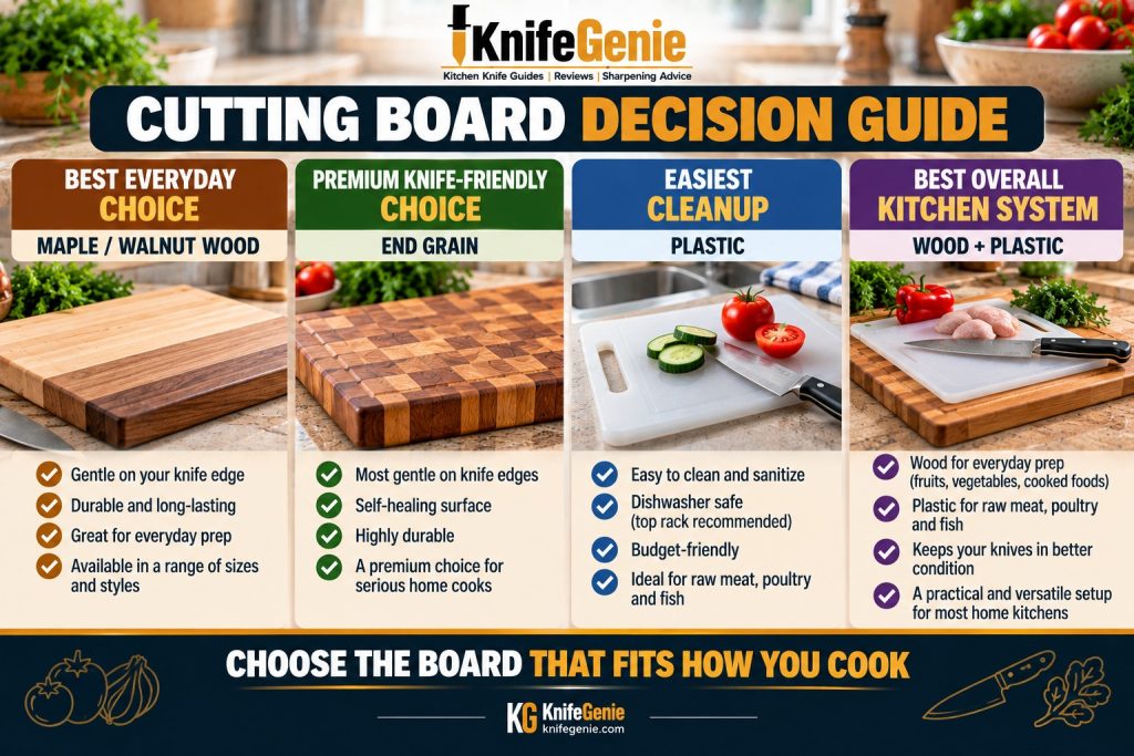 Best cutting board decision guide for kitchen knives
