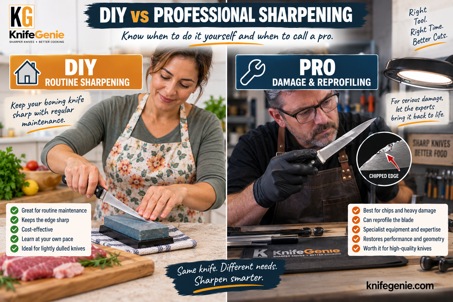 DIY vs Professional Boning Knife Sharpening DIY vs professional boning knife sharpening