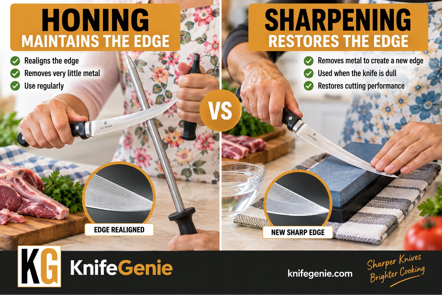 Boning Knife Honing vs Sharpening Honing vs sharpening a boning knife