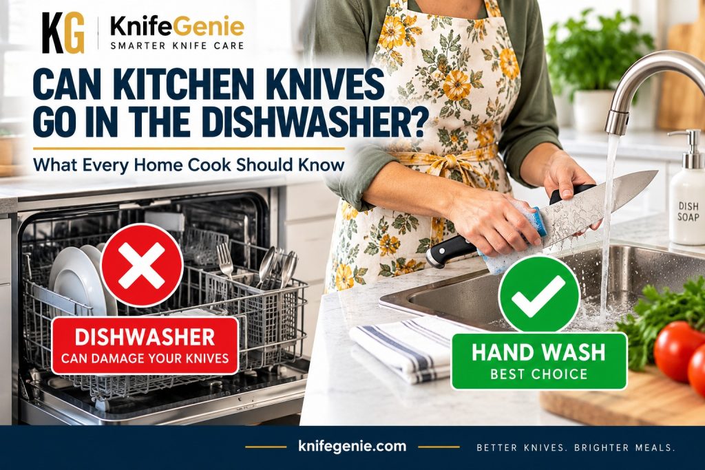 Can kitchen knives go in the dishwasher