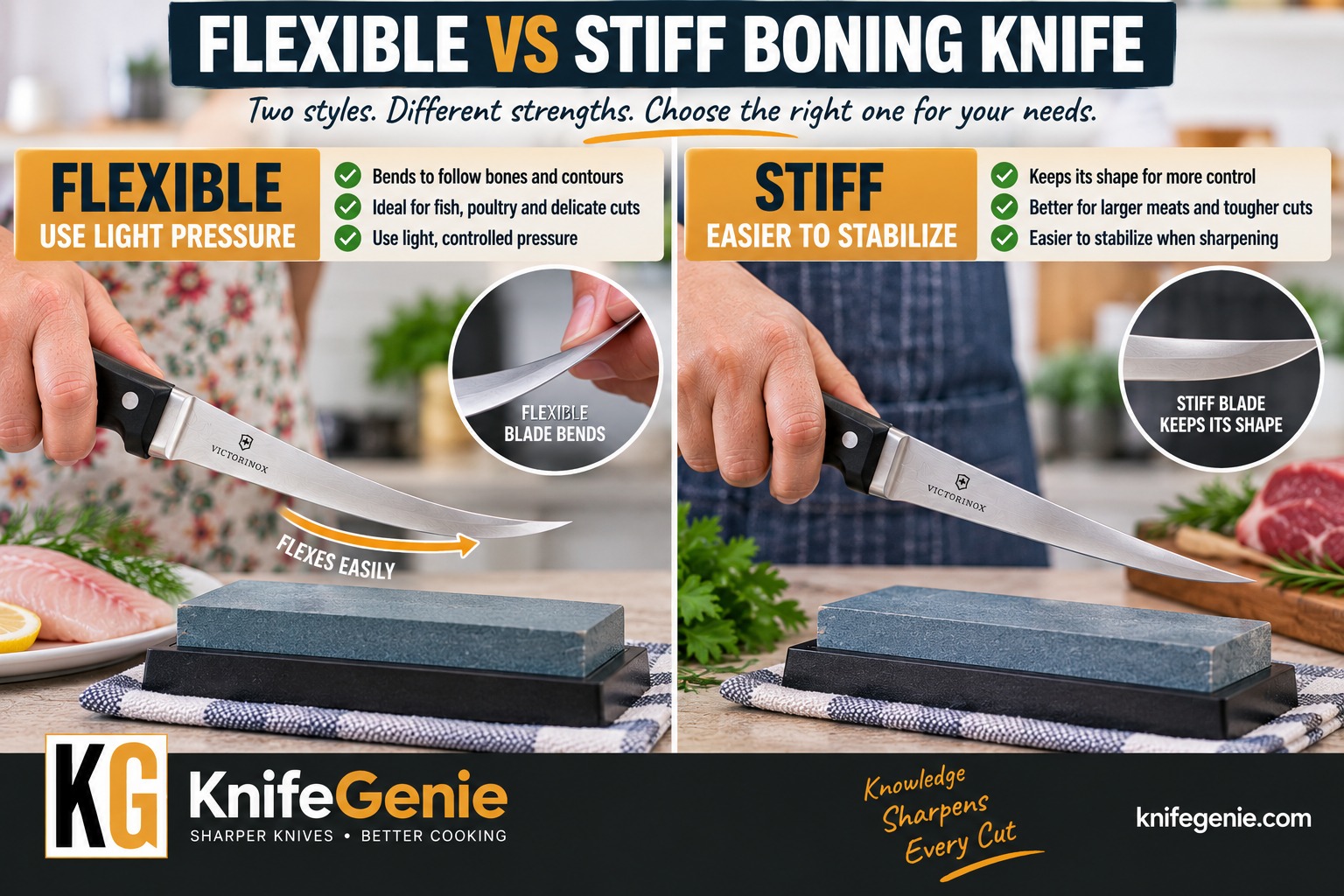 Flexible vs Stiff Boning Knife Sharpening Sharpening flexible vs stiff boning knives