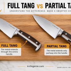 Full tang vs partial tang kitchen knives compared