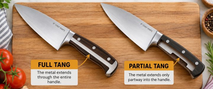 Full Tang vs Partial Tang Knives: Which Is Better? Full tang vs partial tang kitchen knives compared