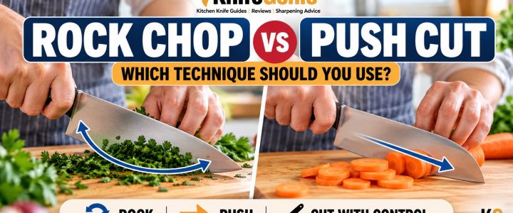 Rock Chop vs Push Cut: Which Knife Technique Should You Use? Rock chop vs push cut chef knife techniques for home cooks